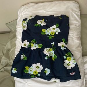 Gilly Hicks Hollister floral strapless top